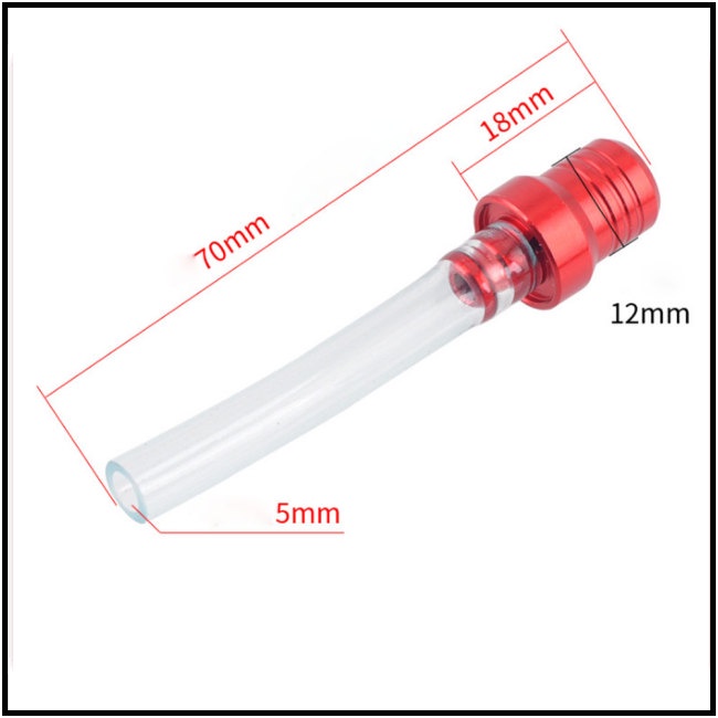 CI Motorcycle Gas Fuel Gap Vent Breather Hoses Tubes For Motocross Atv