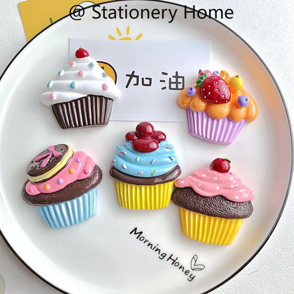 Large Painted Ice Cream Cake Fridge Magnets Refrigerator Sticker ...