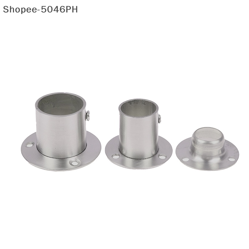[BF] Stainless Steel Flange Seat For Wardrobe Curtain Cloth Rod Seat ...