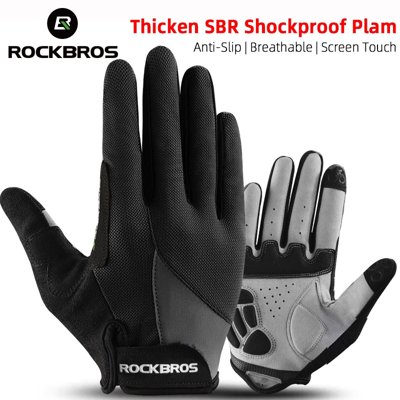 thumbnail image 2 of ROCKBROS Full Finger Cycling Gloves – Shockproof, Touchscreen Compatible For MTB & Road Bike – Unisex 2 of 5