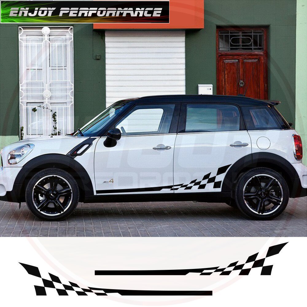 2PCS Car Side Line Decals For Mini Cooper R56 R57 R58 R50 R52 R53 R59 ...