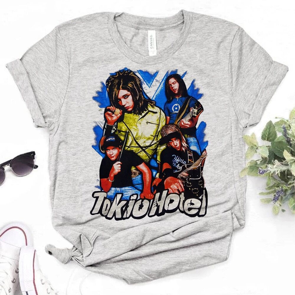Tokio Hotel tshirt women comic streetwear Y2K t-shirts girl y2k ...