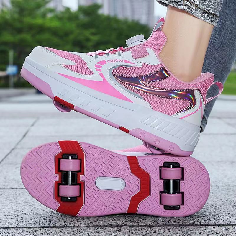 New 2023 Deformation Shoes New Four Wheel Riot Shoes Riot Roller Skates Retractable Shopee