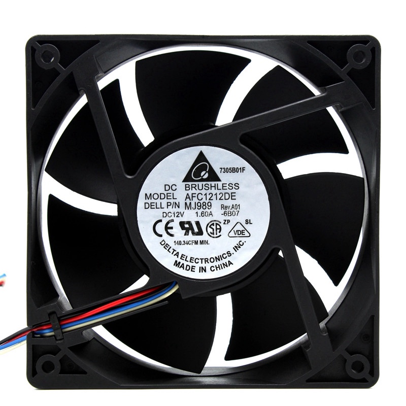 AFC1212DE Delta 4-Line Gale 12v Dell Service Thermostat pwm Speed ...