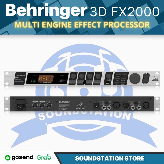 Behringer 3D VIRTUALIZER FX2000 Multi Engine Effects | Vocal Effect ...