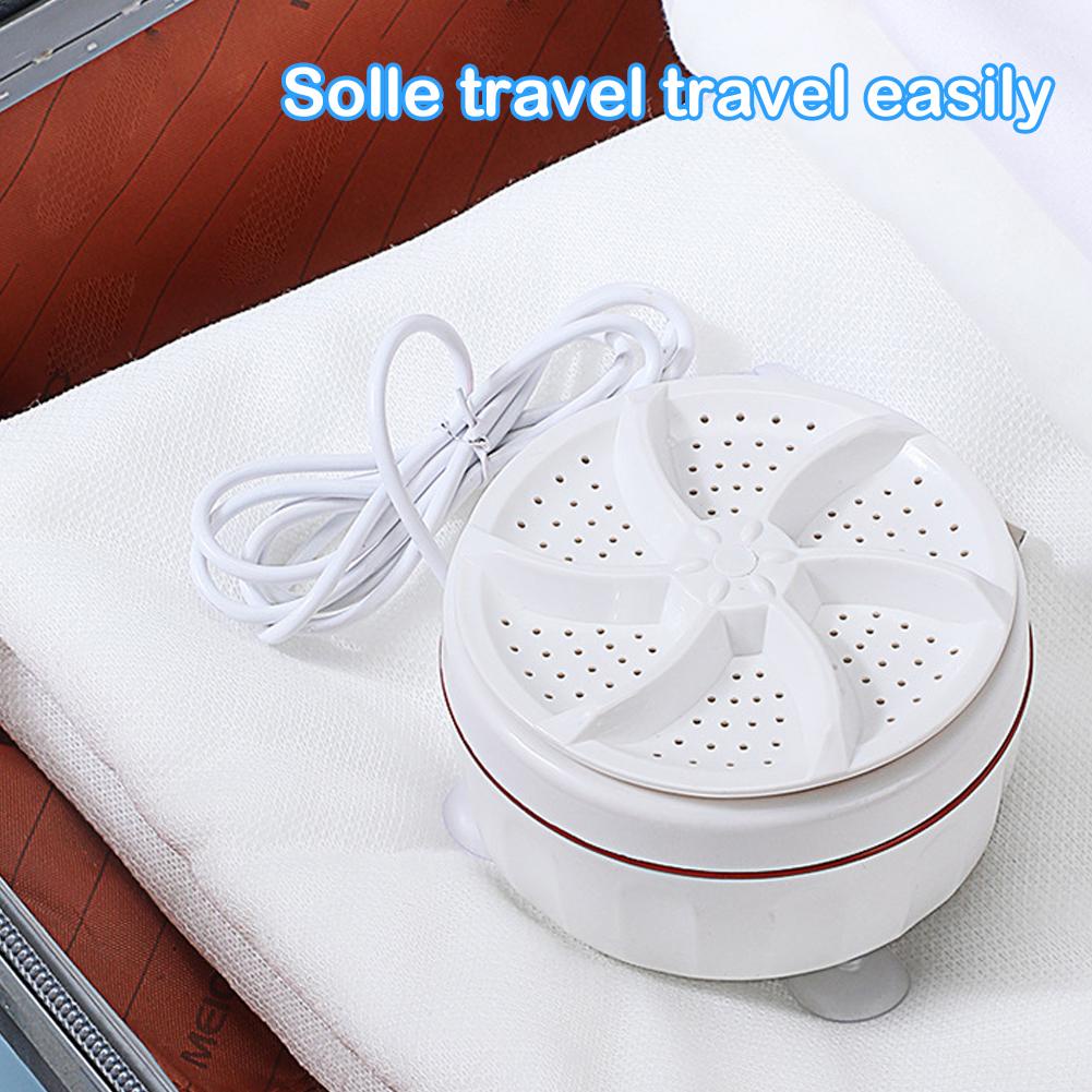 Mini Washing Machine Ultrasonic Turbine Laundry Portable USB Rotating