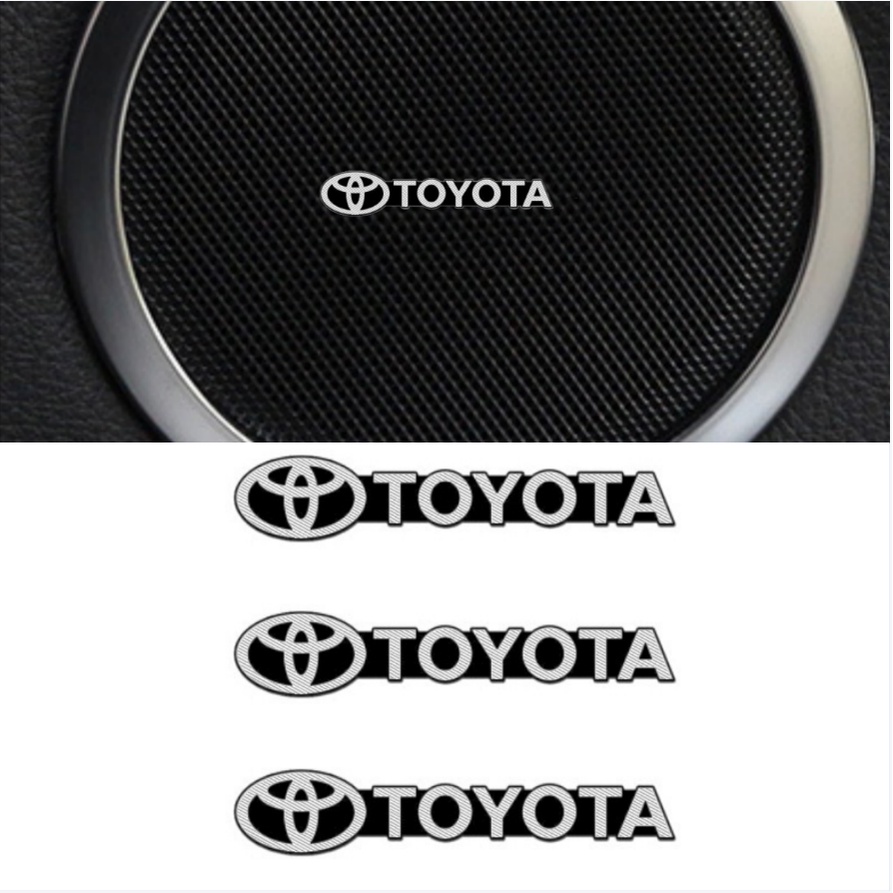 4.3cm Car Audio Stickers Speakers Center Console Stickers for Toyota