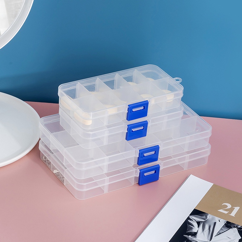 Multisize Transparent Plastic Box Decoration Storage Box Insert Can