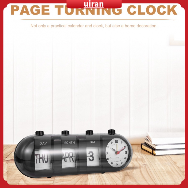 [READY STOCK] Manual Flip Calendar Desk Standing Perpetual Date Month ...