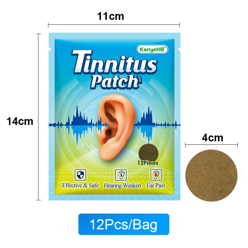 Herbal Tinnitus Treatments Patch Itchy Ear Pains Relief Plaster Protect ...