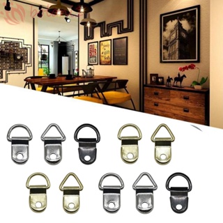 20pcs Golden Triangle D-Ring Hanging Picture oil Painting Mirror Frame  Hooks Hangers Triangle Photo Picture Frame Hooks