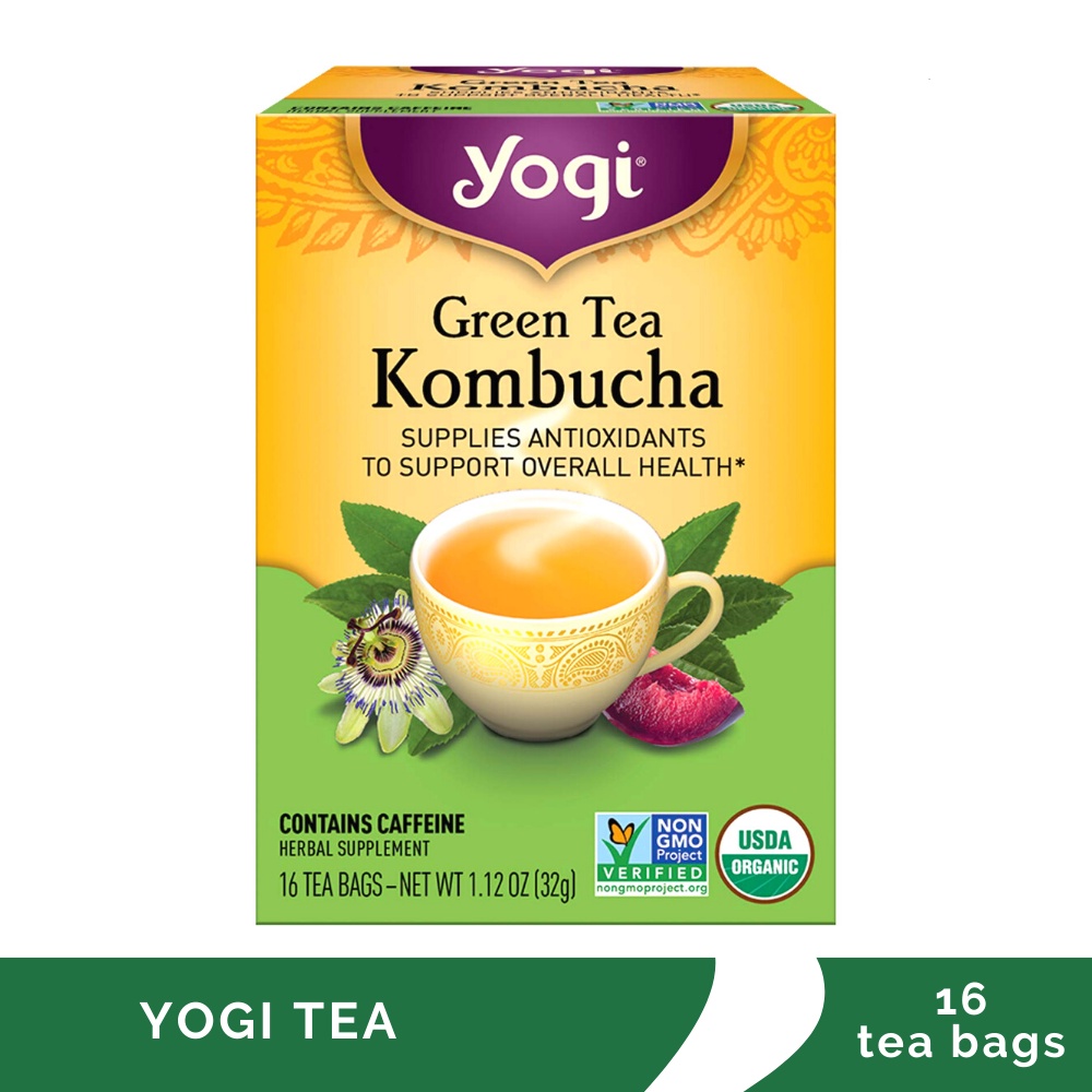 Yogi Tea Green Tea Kombucha 16 Tea Bags Shopee Philippines