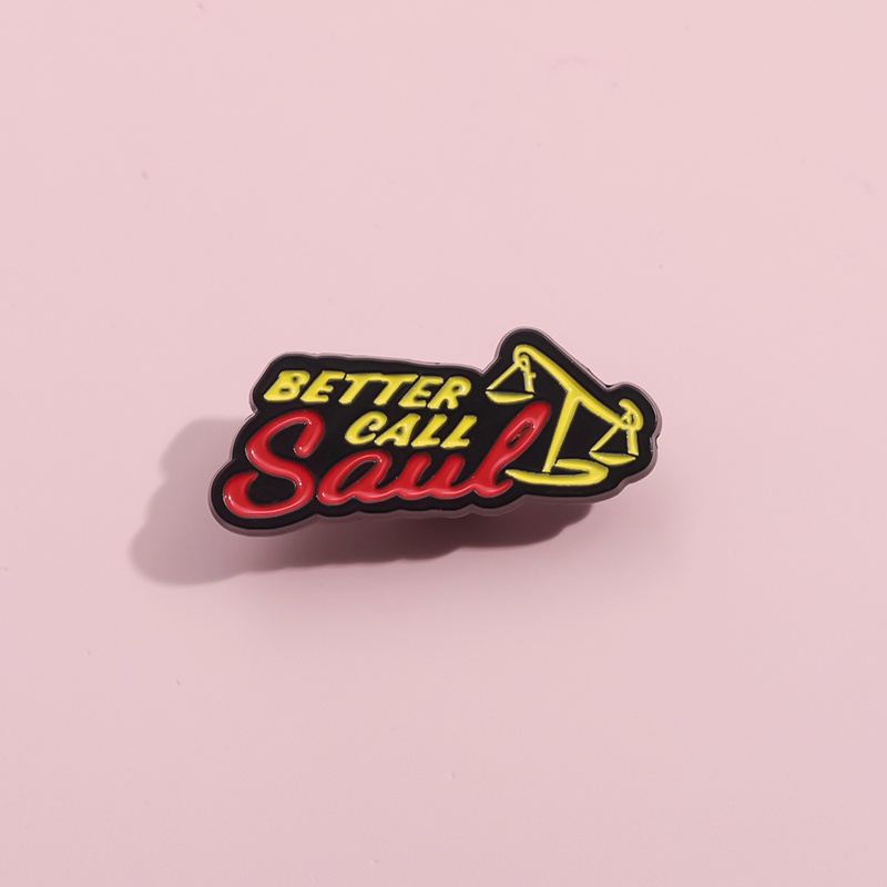 Better Call Saul Enamel Pin Brooches TV Series Tilted Scales Brooch ...