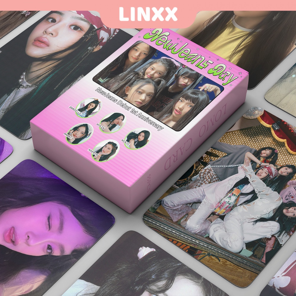 LINXX 55 Pcs NewJeans 1st Anniversary Album Lomo Card Kpop Photocards ...