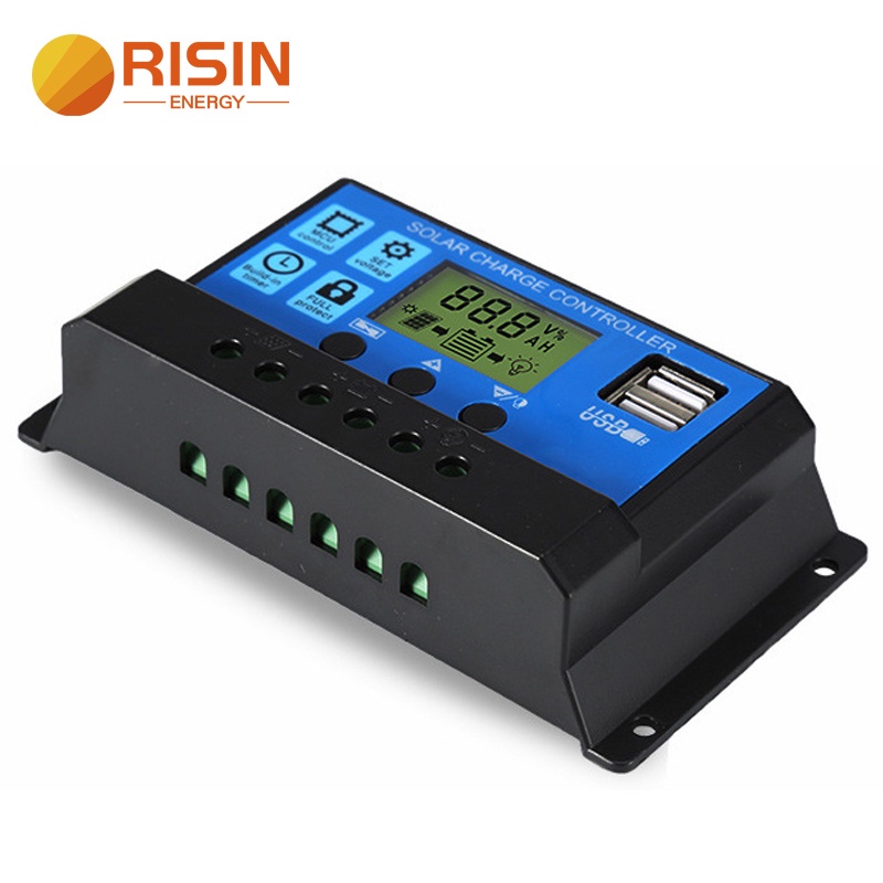 Ready Stocks RISIN Solar Charge Controller 10A 20A 30A 12V 24V PWM PV ...