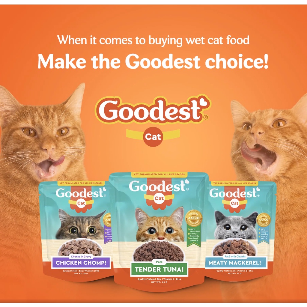Goodest Cat food 85g Pouch Shopee Philippines