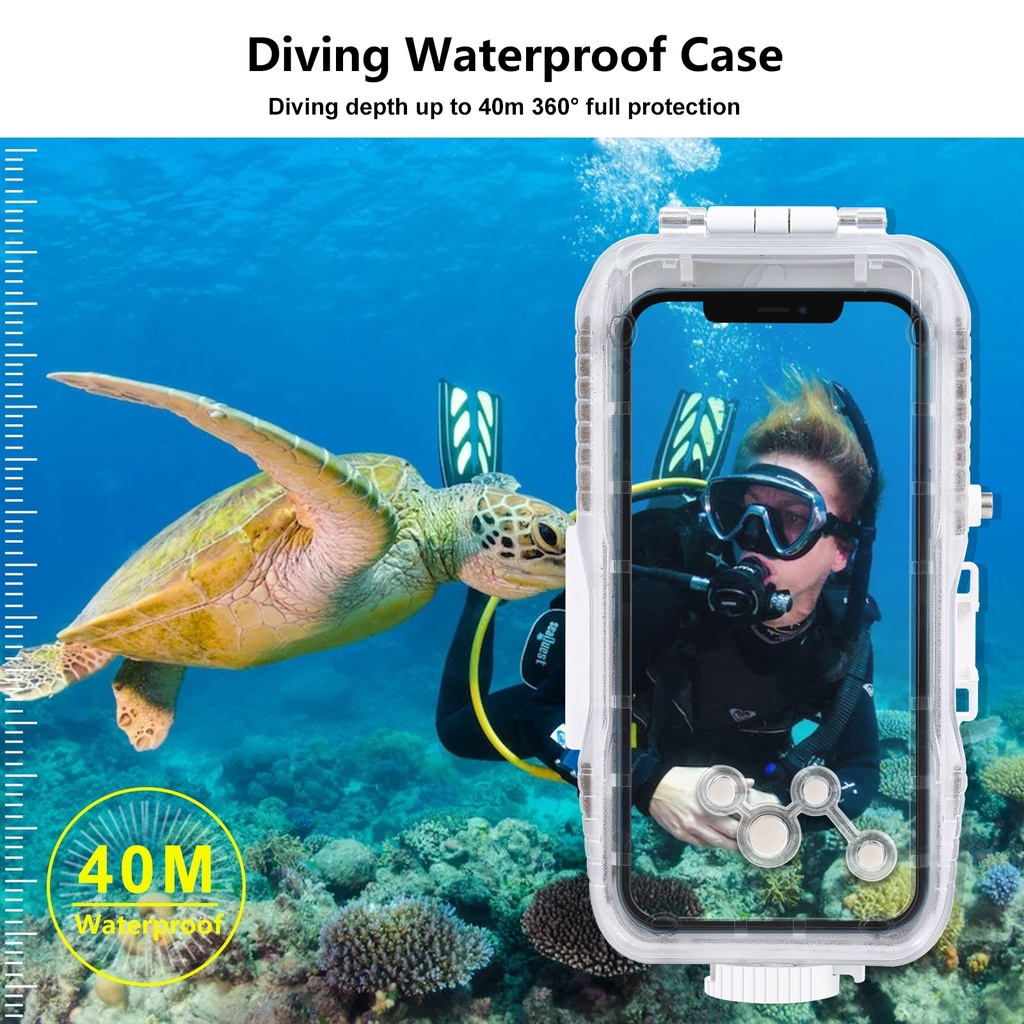 PULUZ PU9113 40m/130ft Waterproof Diving Housing Photo Video Taking ...