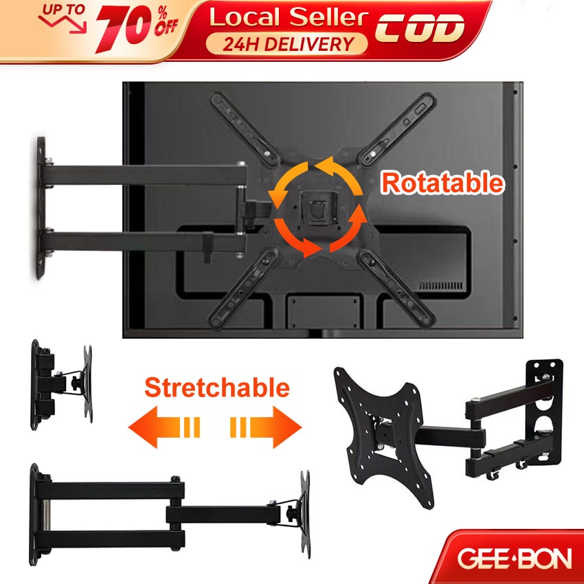 GEEBON LCD TV Wall Mount Bracket Large Load 10KG Solid Support TV Wall