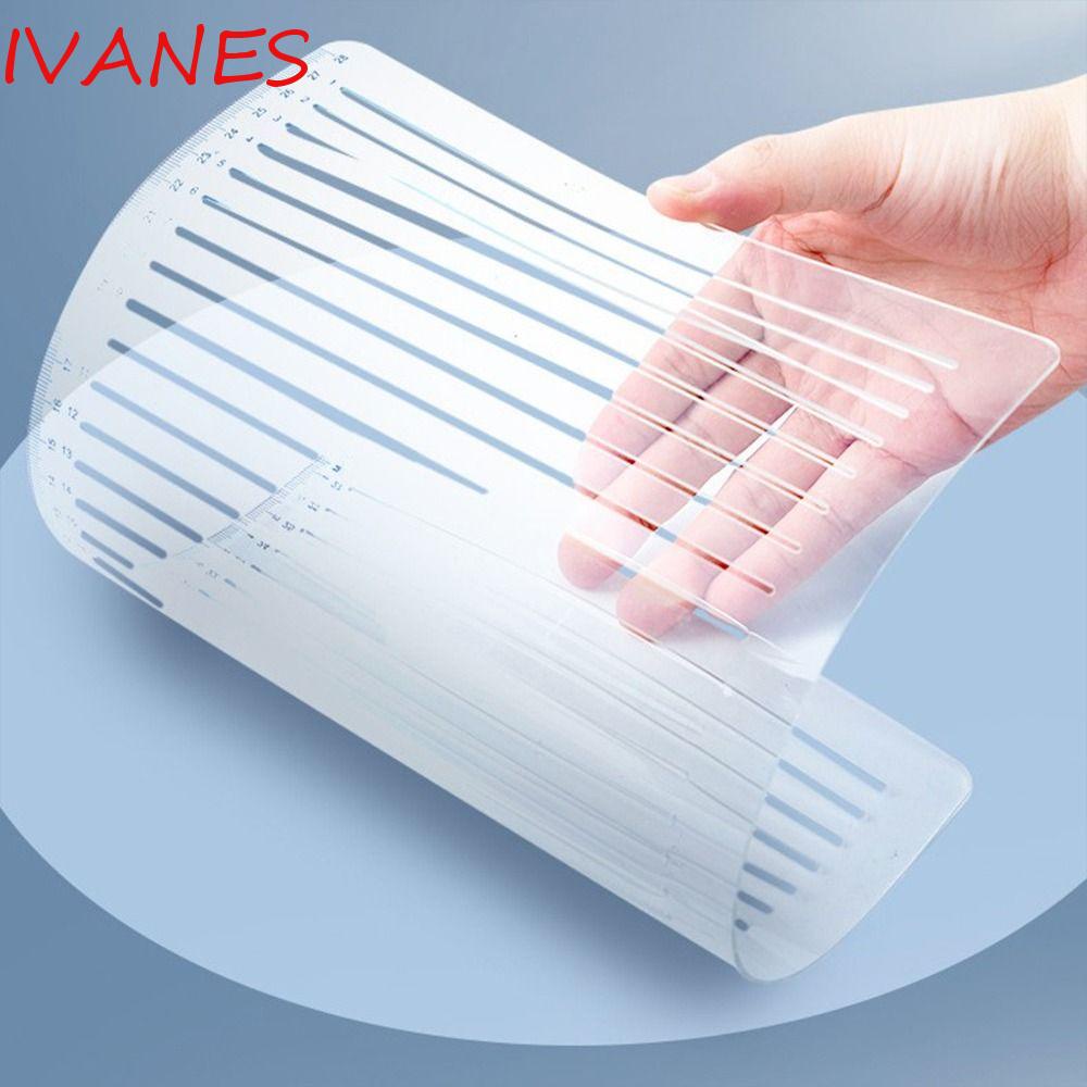 IVANES Straight Line Stencil Ruler A4 Transparent Neat Handwriting ...