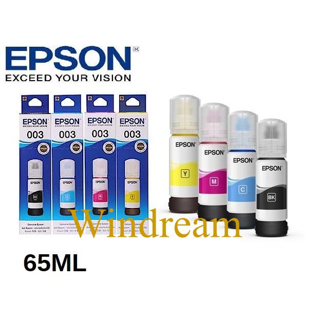 Epson 003 Original Genuine Refill Ink 65ml L1110 L3100 L3101 L3110 L3150 L5190 0870