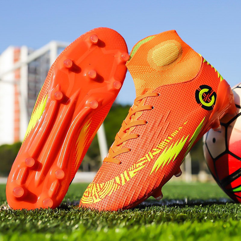 FG C Ronaldo High quality Soccer shoes Size 35 46 Parent child football shoes High cut sneakers Shopee Philippines