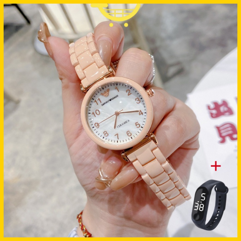 Emporio Armani watch for woman Luxury Fashion Women s Watch Quartz Stainless Steel Waterproof Watch 6448 Shopee Philippines