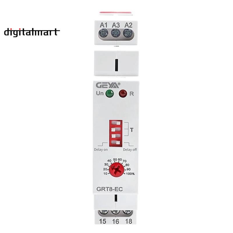 GEYA 1 Pieces GRT8-EC 10A Dual Function Timer Relay On Delay Or Off ...