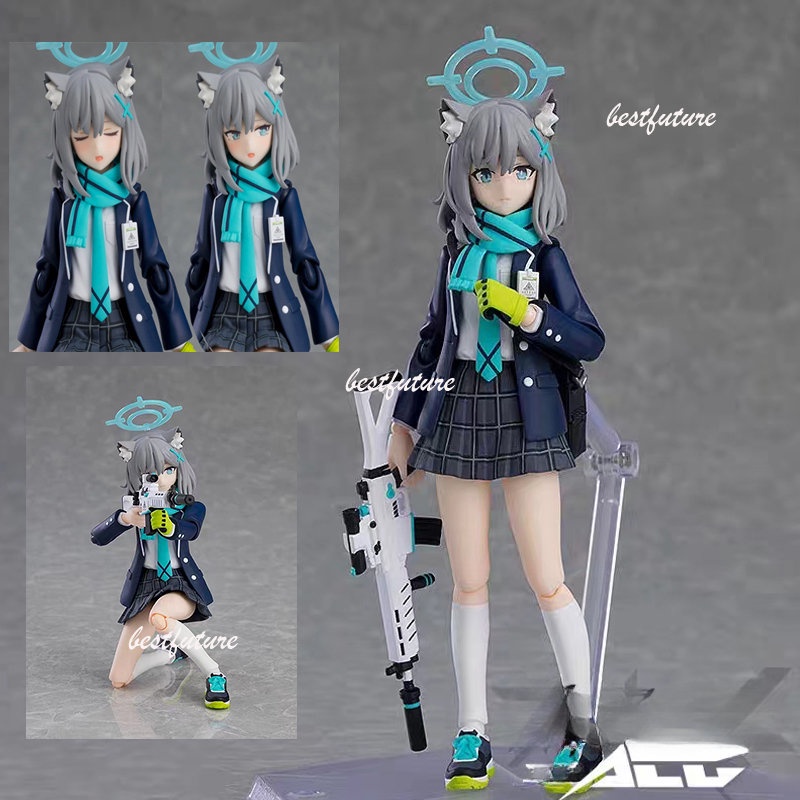 Blue Archive Action Figure Shiroko Sunaookami Figma 567 Articulado ...