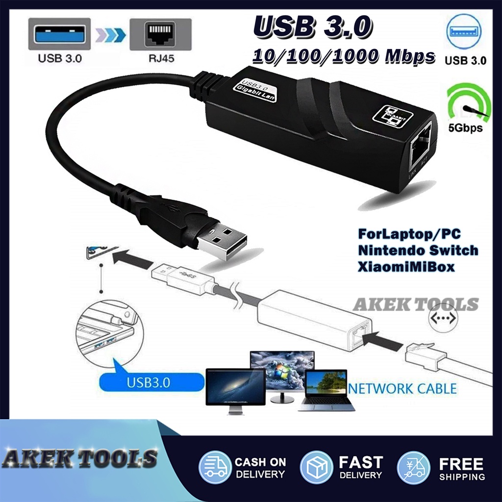 USB 3.0 Gigabit LAN Driverless Converter - Fast and Reliable Original ...