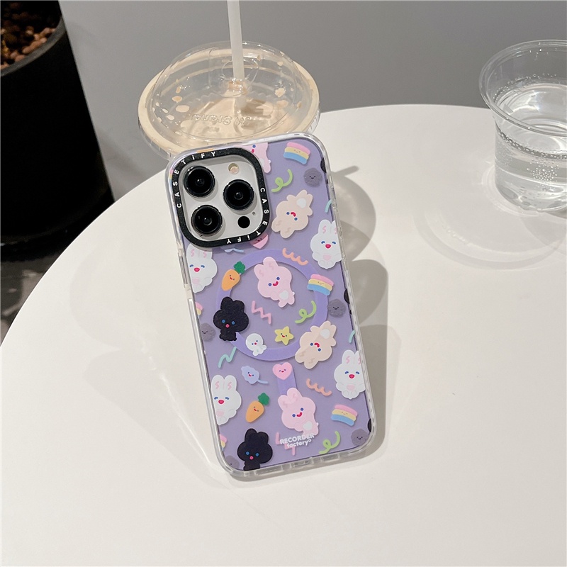 Carving CASETIFY【recorder factory Rabbit】Magnetic Case For iPhone 11 12 ...