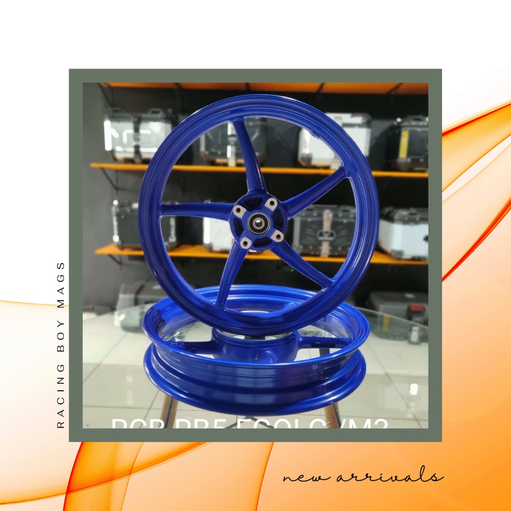 racing boy rb5 mags rims for yamaha mio 3 4 holes blue overlanding ph ...