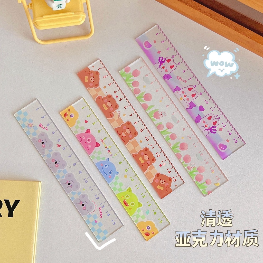 Ruler Student Girl Heart a Scale Office Culture and Education New Style ...