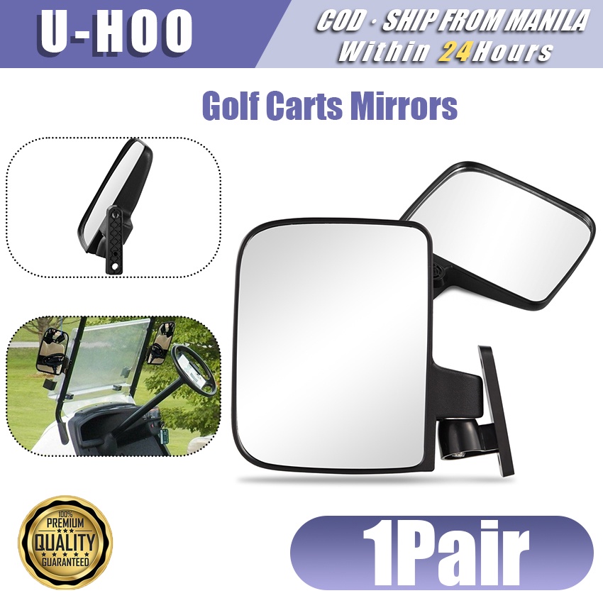 Universal Folding Golf Cart Mirrors Side View Mirror Rearview mirror