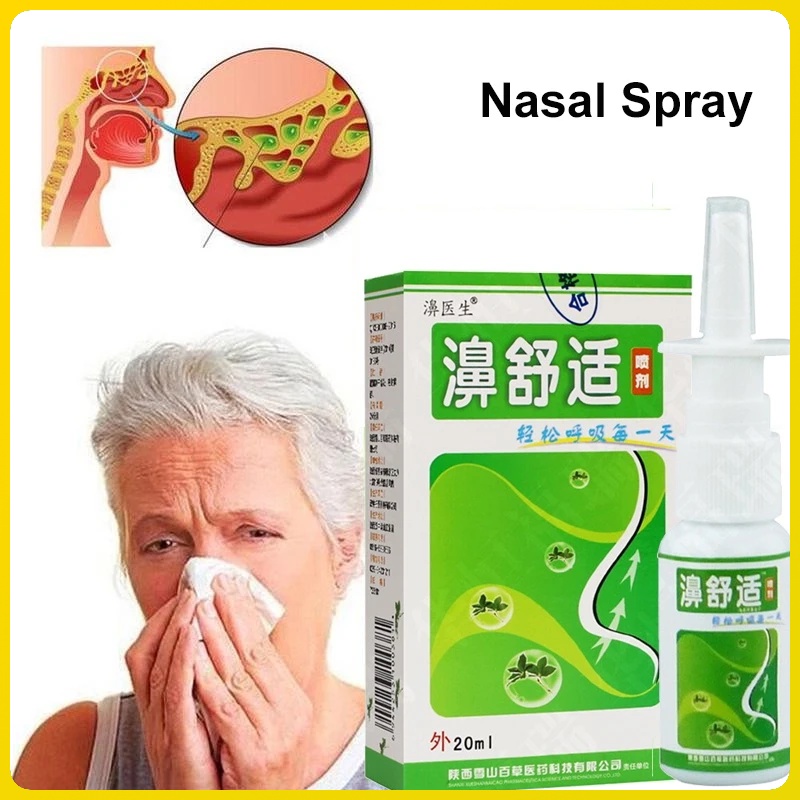 Nasal Spray Natural Herbal Chronic Sinusitis Antibacterial Quick Effect