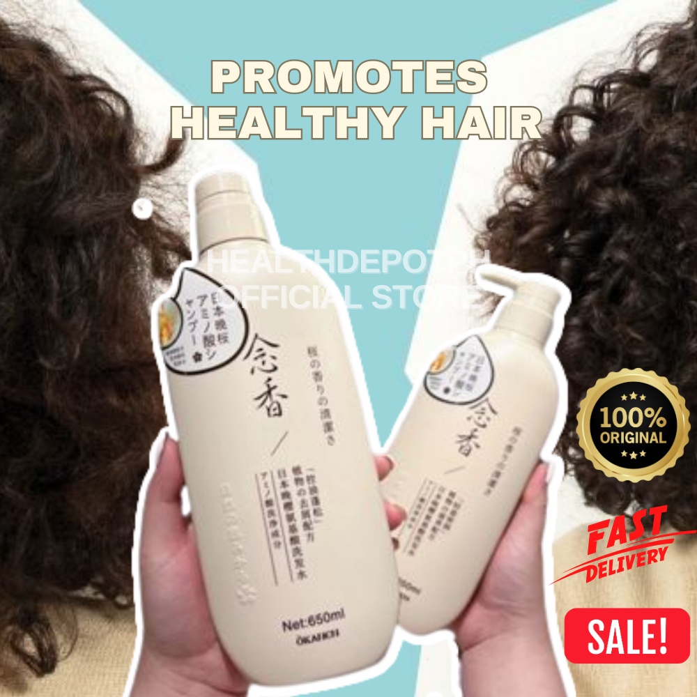 ORIGINAL Okanen Japan Sakura Effective Anti Dandruff Shampoo & Conditioner Healthy Shiny Hair