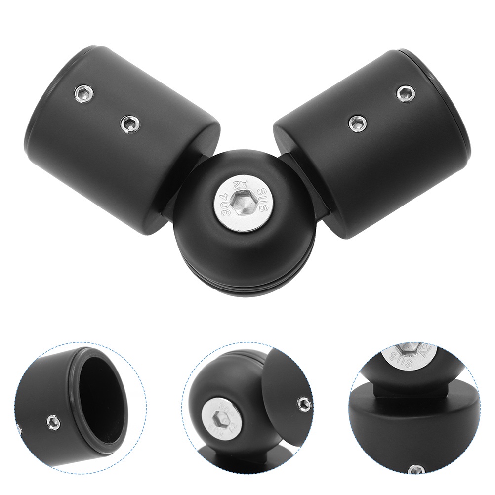 Corner Curtain Rods Tension Holder Connection Heavy Duty Connector