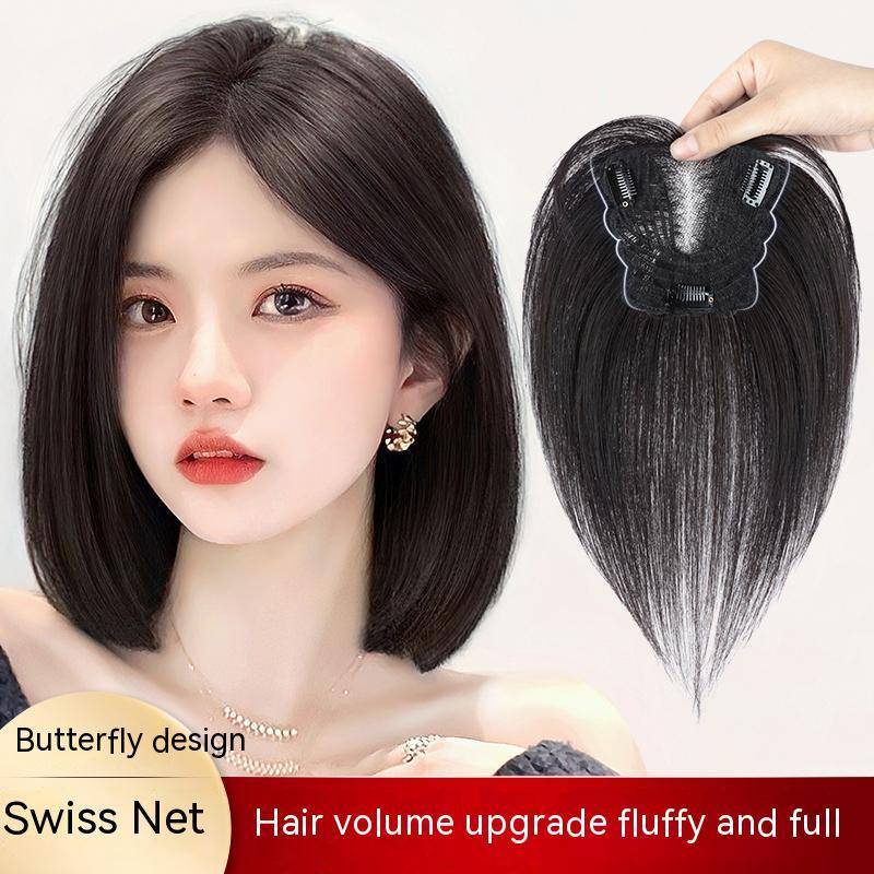 100% Human Hair Swissnet Lace Wigs For Women Fluffy Light Type Wig