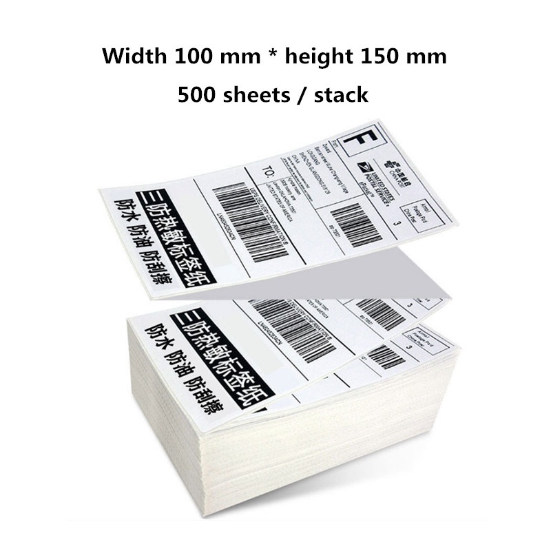 Folded /Roll Wdth 100×150mm 500 Sheets Thremal Paper/ Stack DHL / SMSA ...