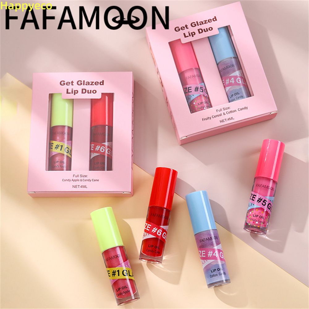 FAFAMOON Pearlescent Lip Glaze Thin Flash Lip Gloss Color Changing Lip ...