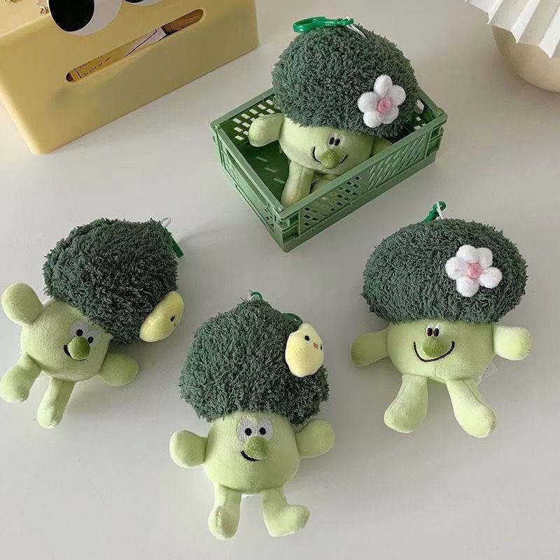 15cm Ins Creative Cartoon Broccoli Touch Soft Waxy Cauliflower Plush ...