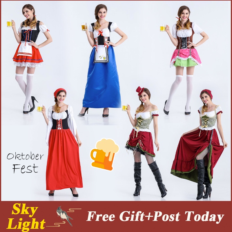 Women's Costume Joysale German Beer Festival Dress - Oktoberfest Costume  Milkmaid Dress For Women Does Everyone