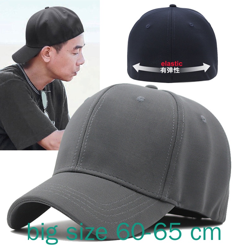 Full Closed Back Wear Big Size Snapback Hat Male Hiphop Flat Cap Men Plus Size Fitted Baseball Cap 56 58cm 58 60cm 60 62cm Shopee Philippines