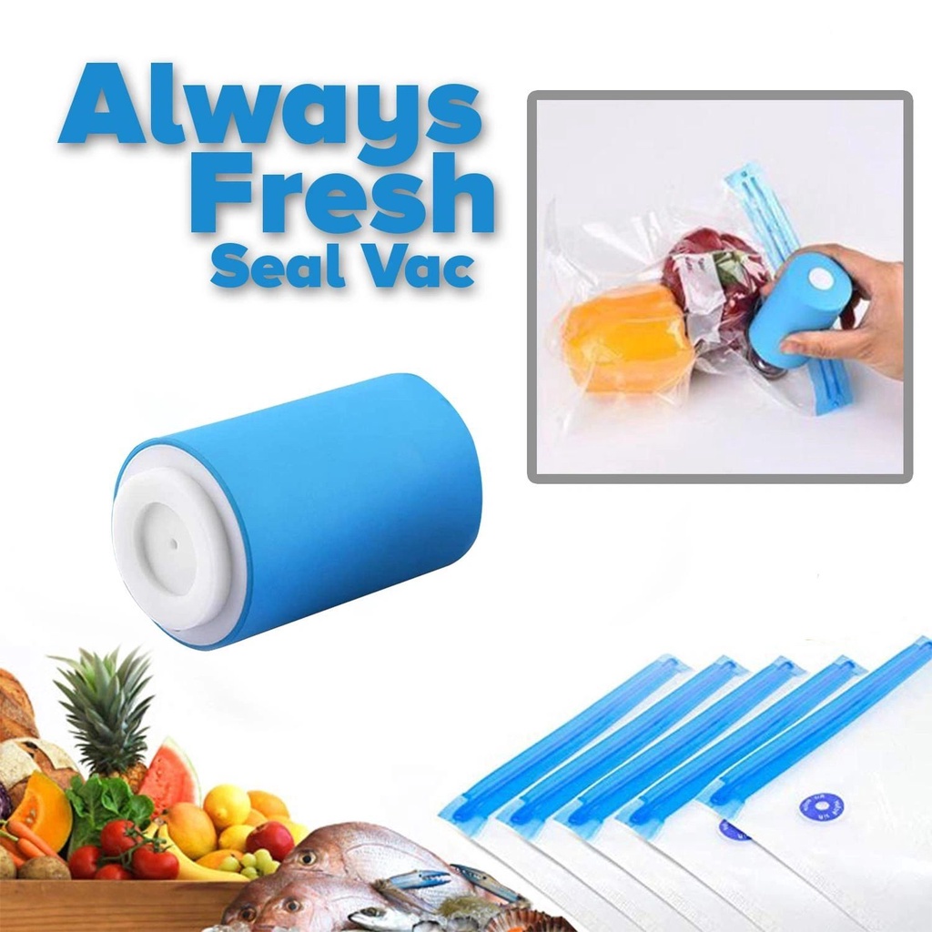 FS Mini USB Automatic Compression Vacuum Pump Food Sealer Clamp Snack ...