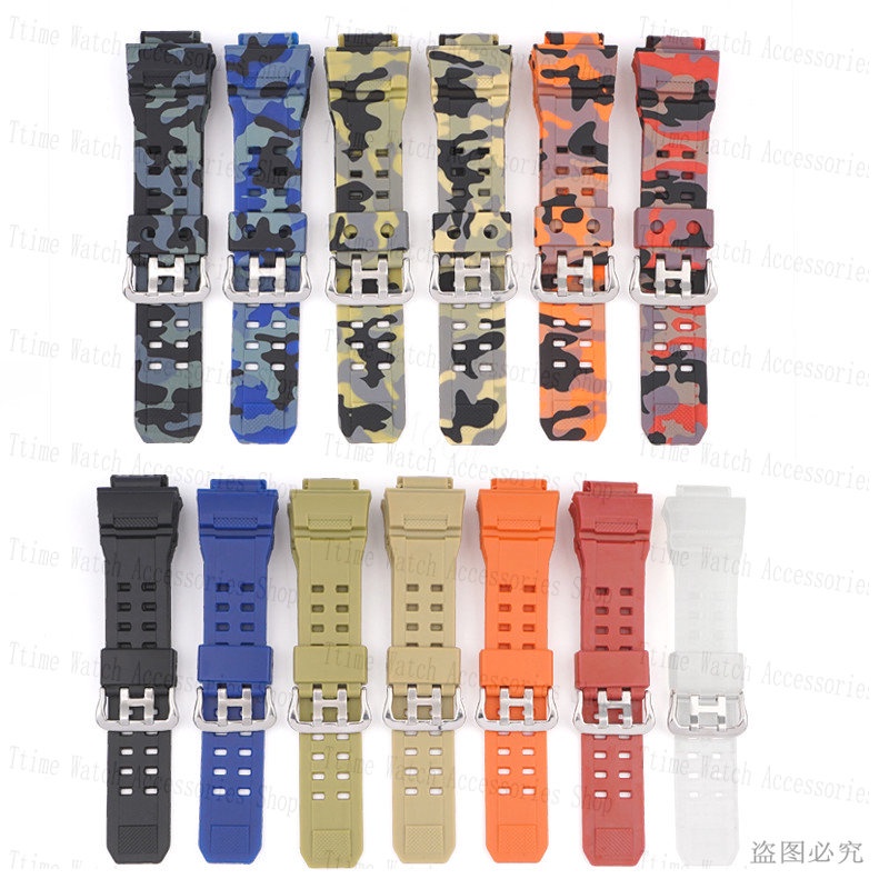 For Casio G-shock Rangeman Gw-9400 9300 Camouflage Resin Watchband ...