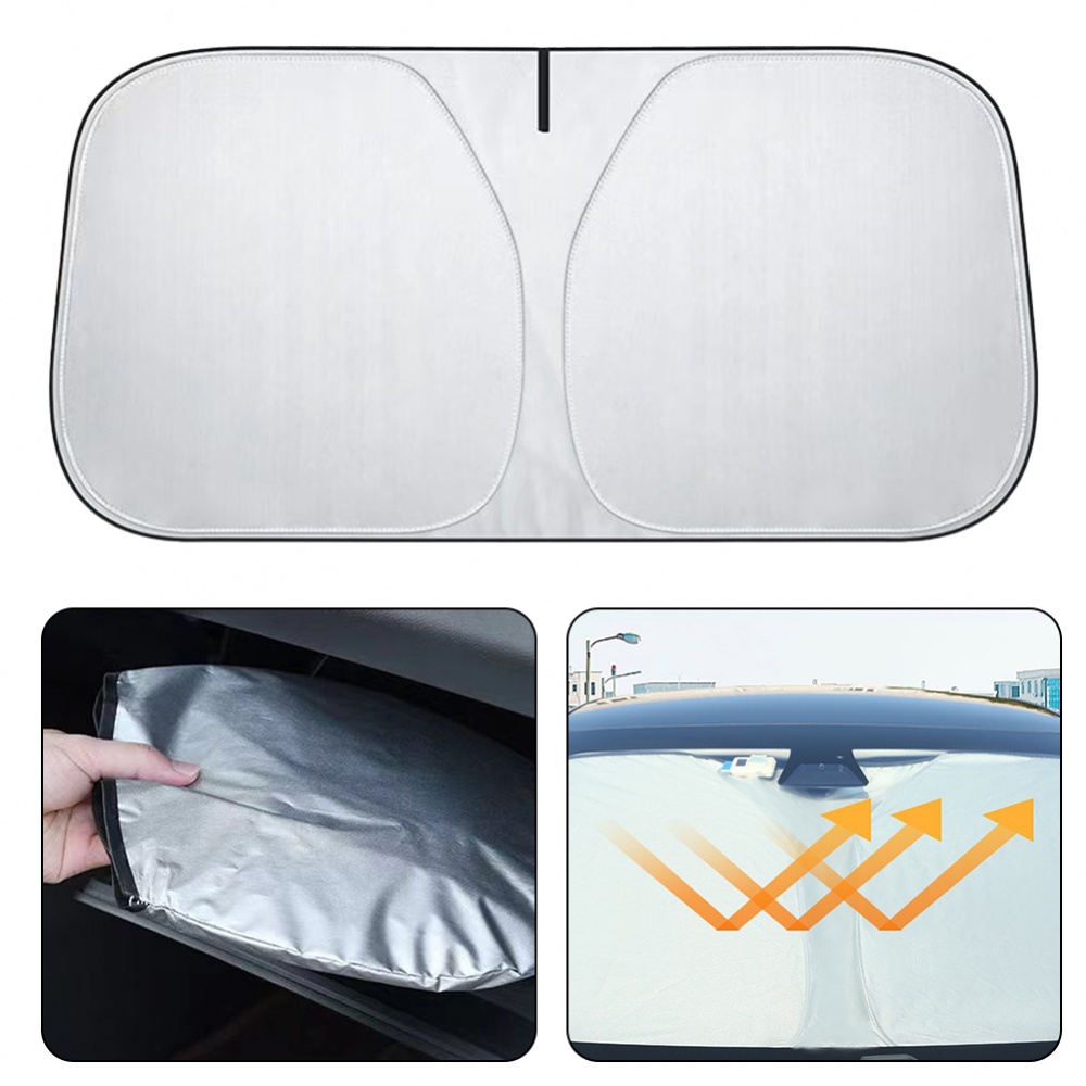 Car Windshield Sunshade UV Block Sun Visor Shield Foldable Cover Front ...