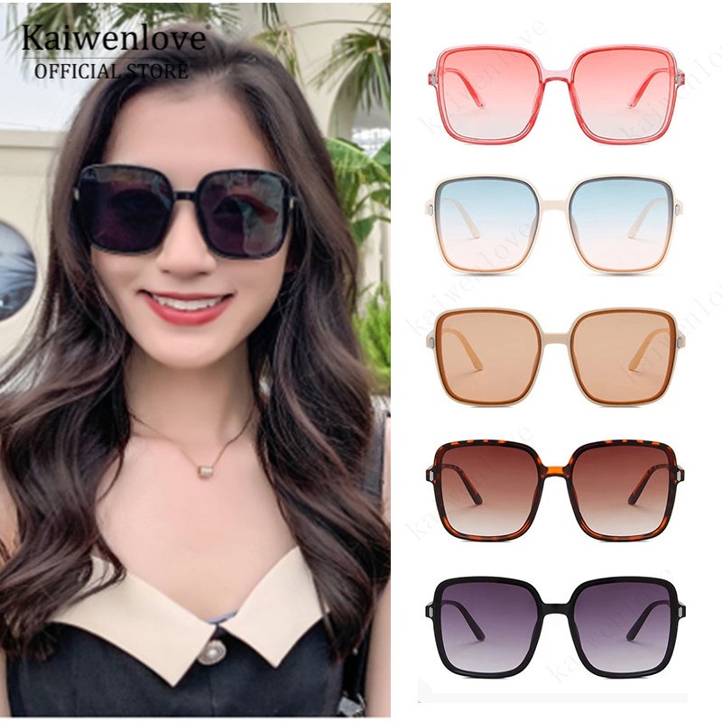 Square sunglasses Women's fashionable sunglasses Gradient shades