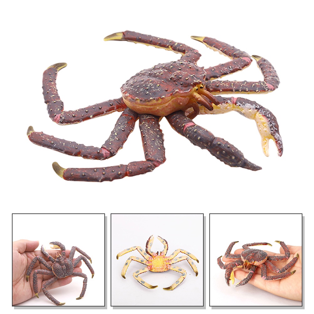 Simulation Crab Model Outdoor Play Toys Kids Educational Baby Plastic 