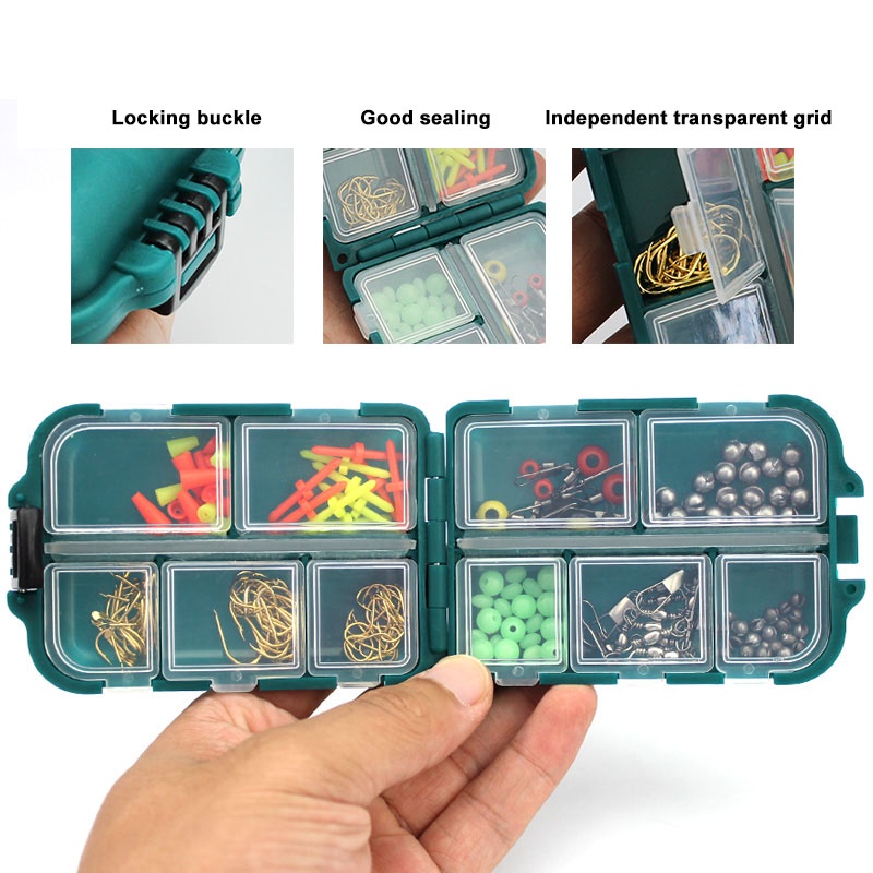 1 Set Multifunctional Bait Tools Kit 157pcs Fishing Accessories Box ...