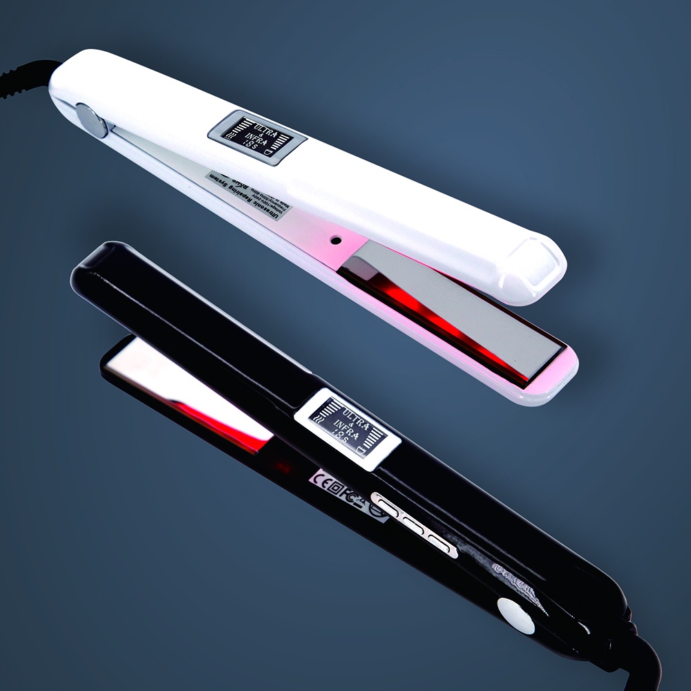 Ultrasonic cold hair outlet straightener