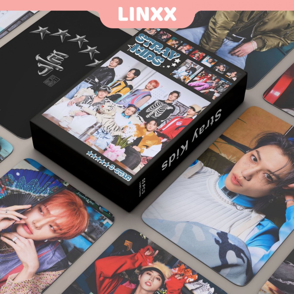 LINXX 55 Pcs Stray Kids 5-STAR Album Lomo Card Kpop Photocards ...